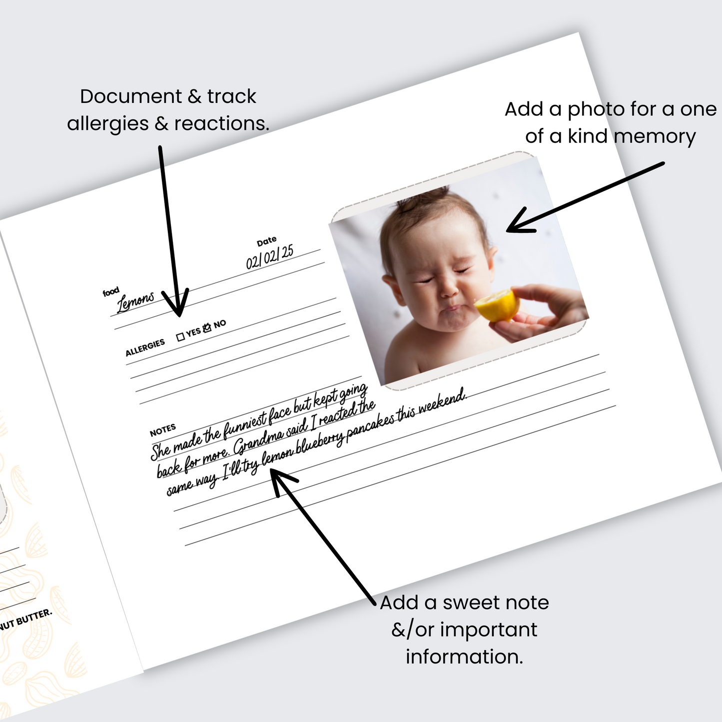 Baby's First Foods Photo Book - Parsnip